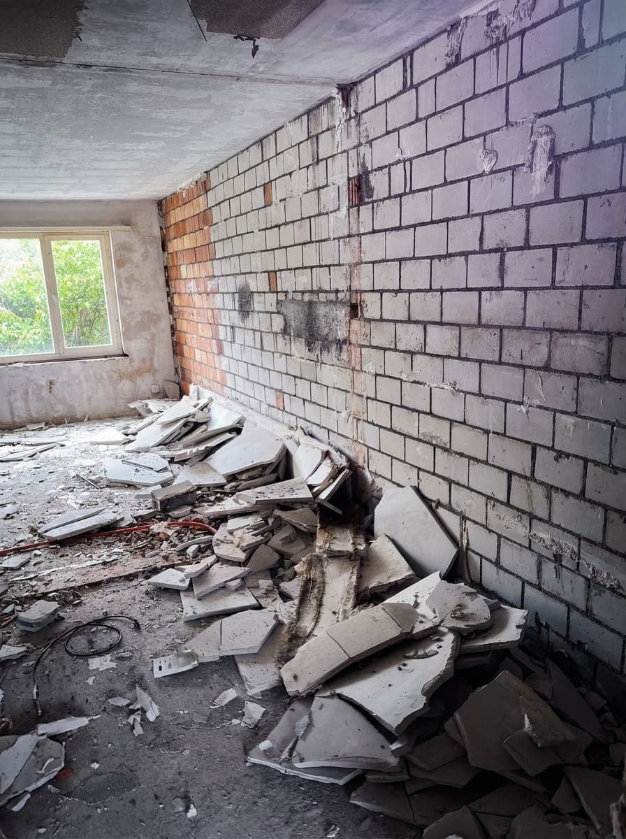 Rückbau bis auf das tragende Mauerwerk